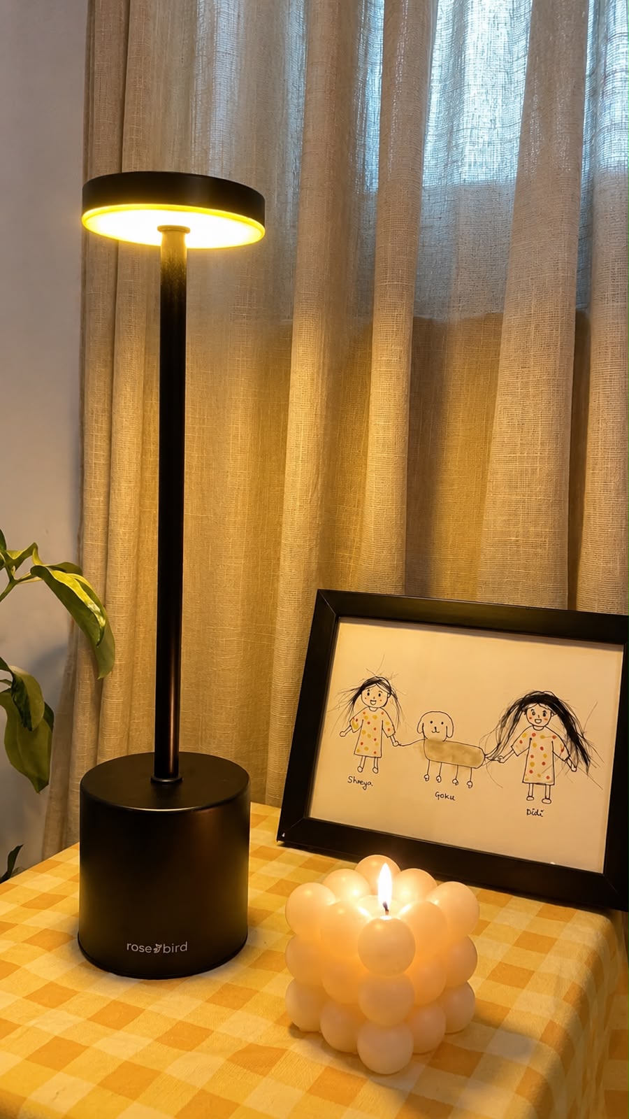 Black Egret Lamp
