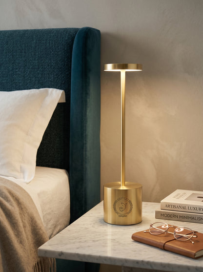 Gold Egret Lamp