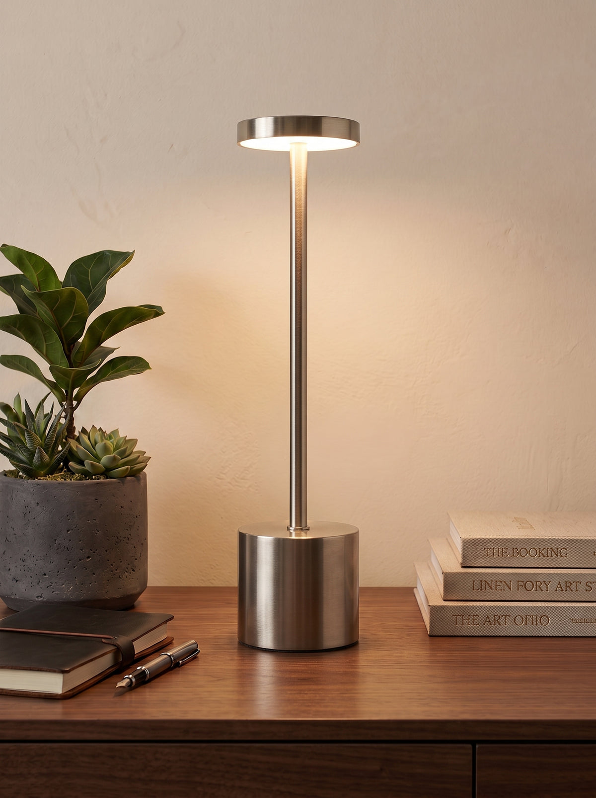 Silver Egret Lamp