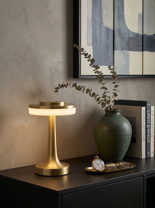 Gold Kestrel Lamp