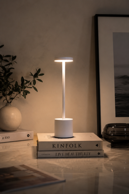 White Egret Lamp