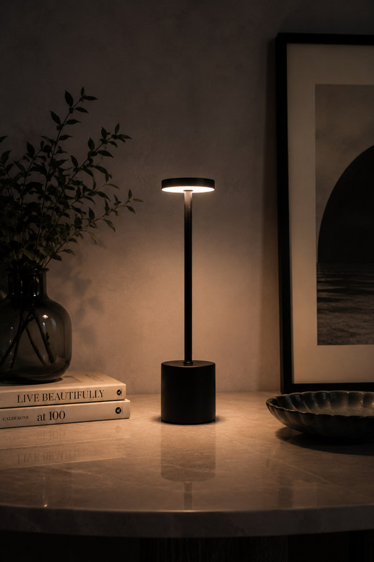 Black Egret Lamp