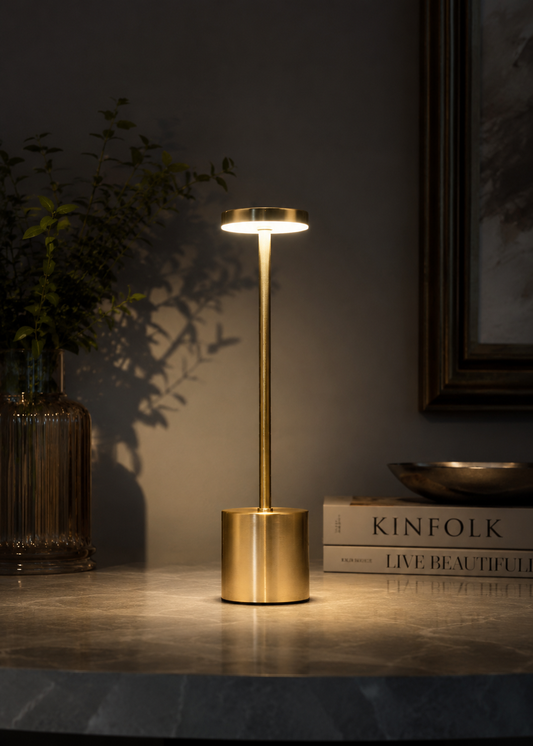 Gold Egret Lamp