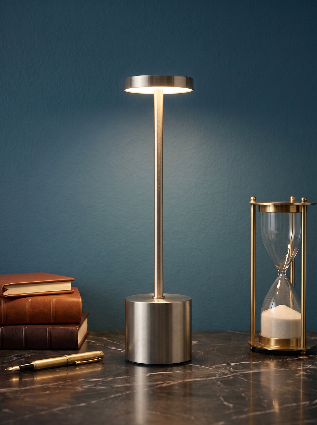 Silver Egret Lamp