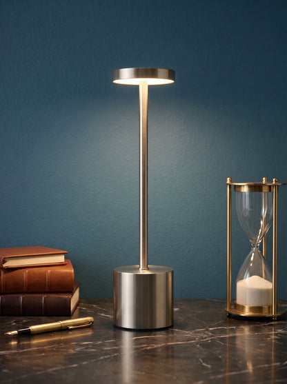 Silver Egret Lamp