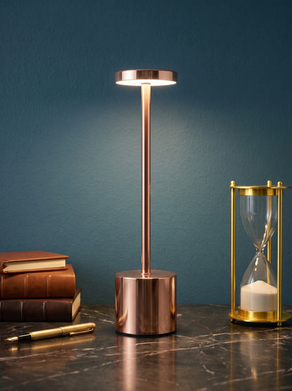 Rose Gold Egret Lamp