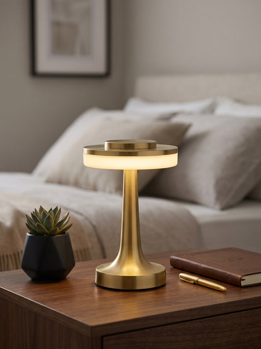 Gold Kestrel Lamp