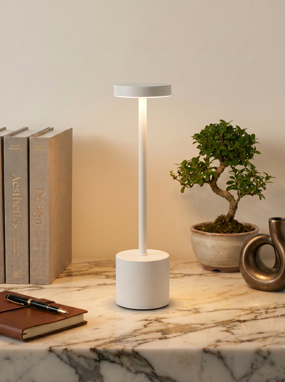 White Egret Lamp