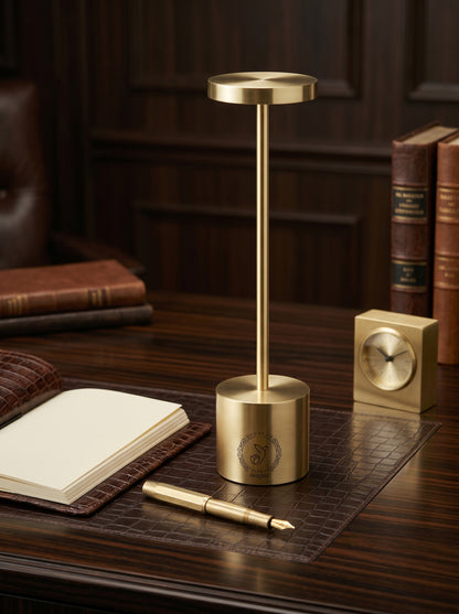 Gold Egret Lamp