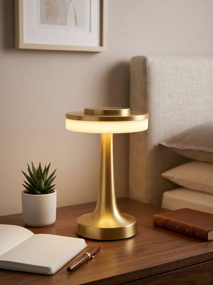 Gold Kestrel Lamp
