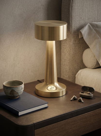 Gold Puffin Lamp