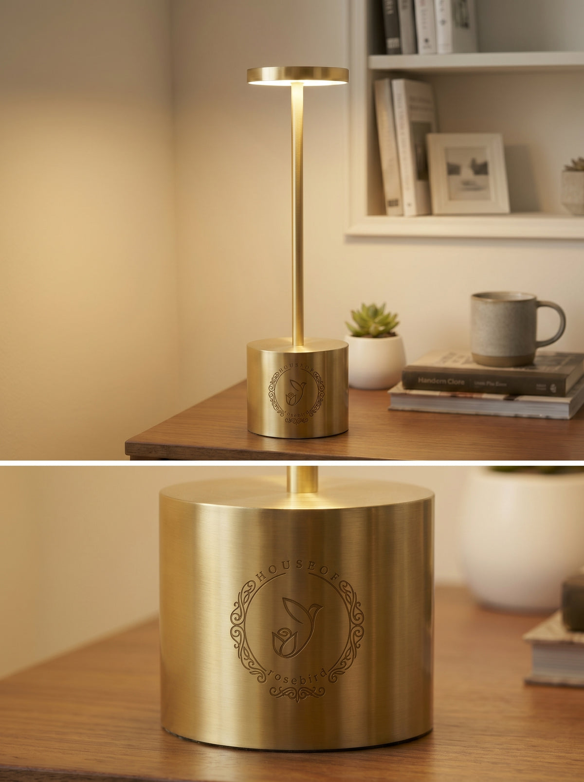 Gold Egret Lamp