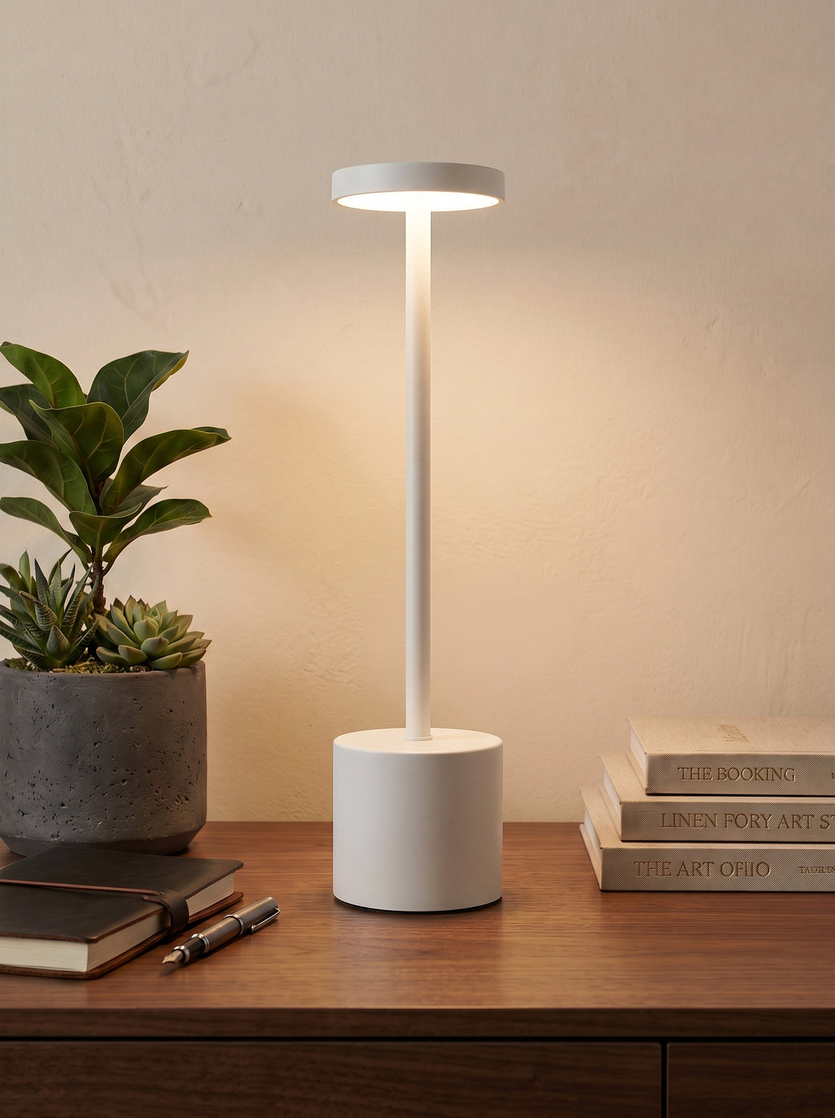White Egret Lamp