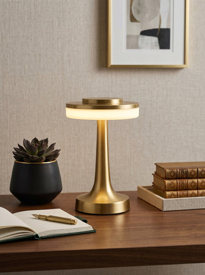 Gold Kestrel Lamp