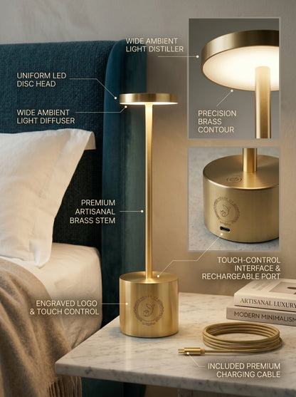 Gold Egret Lamp