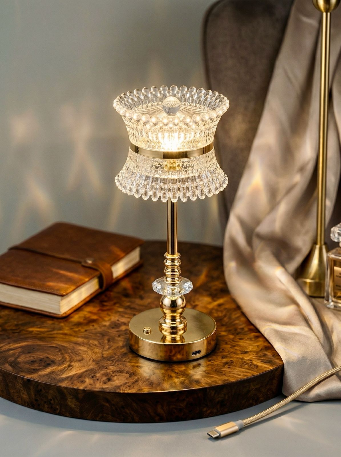 Gold Coatl Lamp