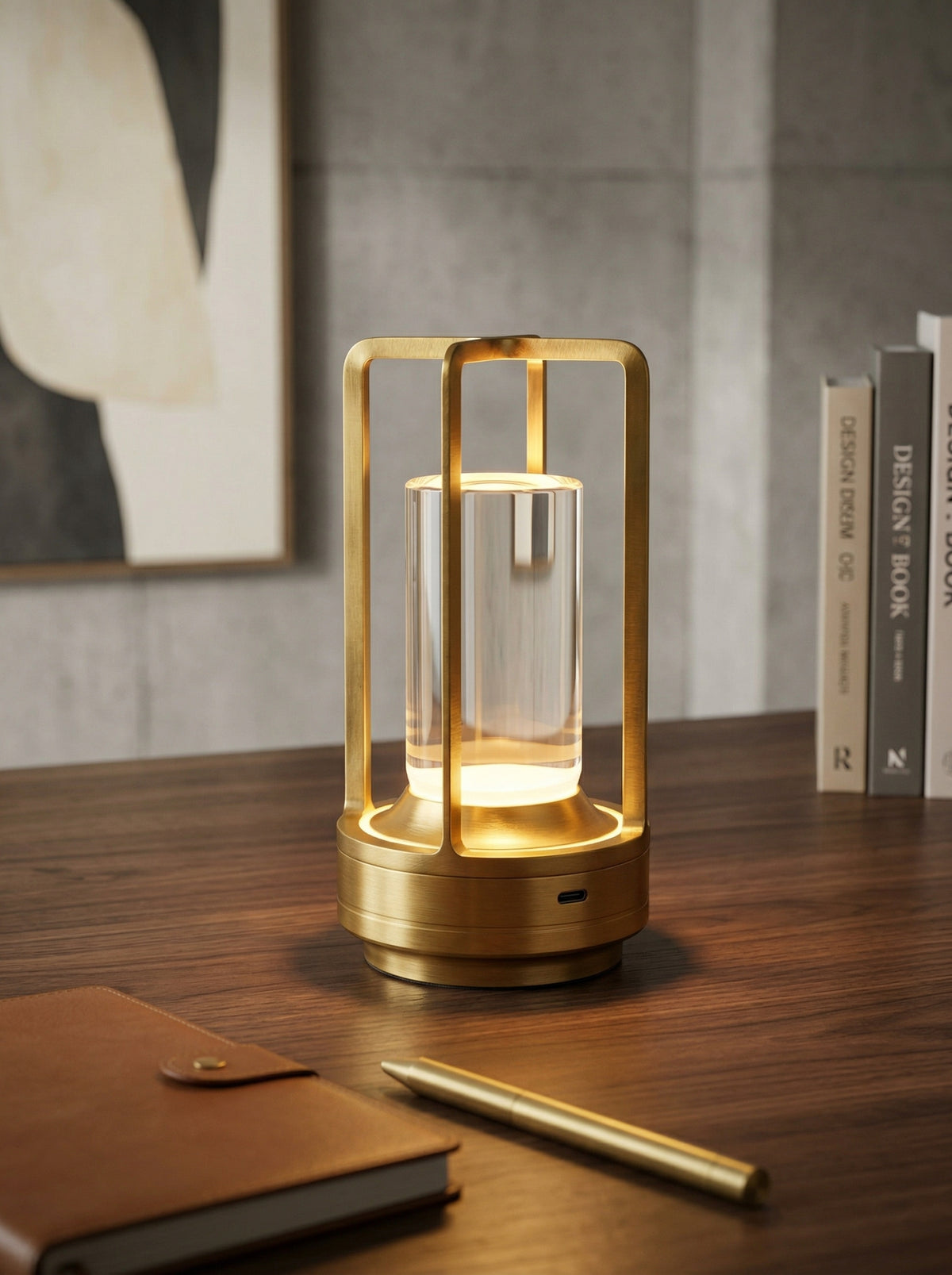 Gold Orion Lamp