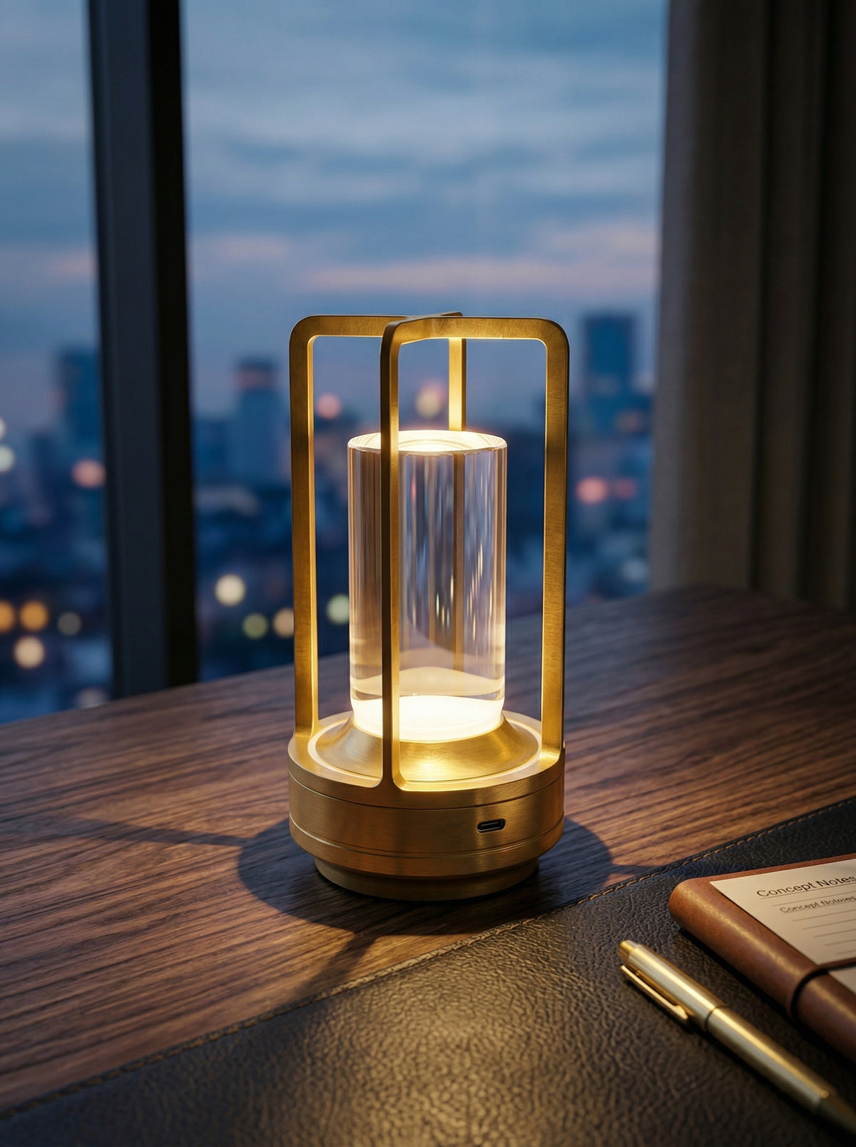Gold Orion Lamp