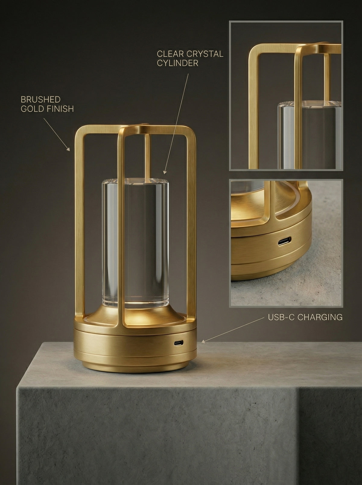 Gold Orion Lamp