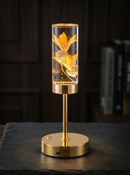 Gold And Yellow Phoenix Lamp