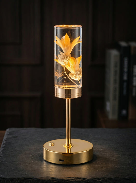 Gold And Yellow Phoenix Lamp